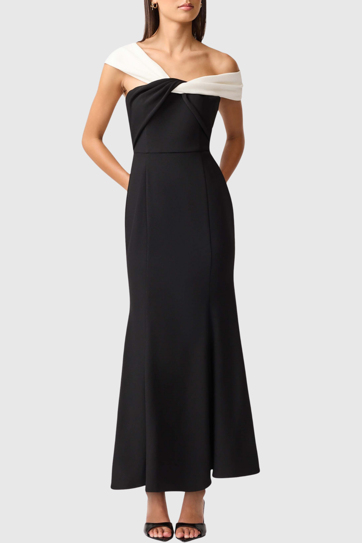 Josela Off Shoulder Knot Maxi Dress