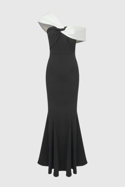 Josela Off Shoulder Knot Maxi Dress