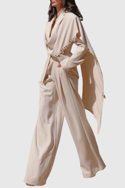 Josiah Asymmetric Draped Blazer