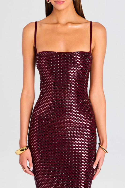 Jubile Rhinestone Maxi Bandage Dress