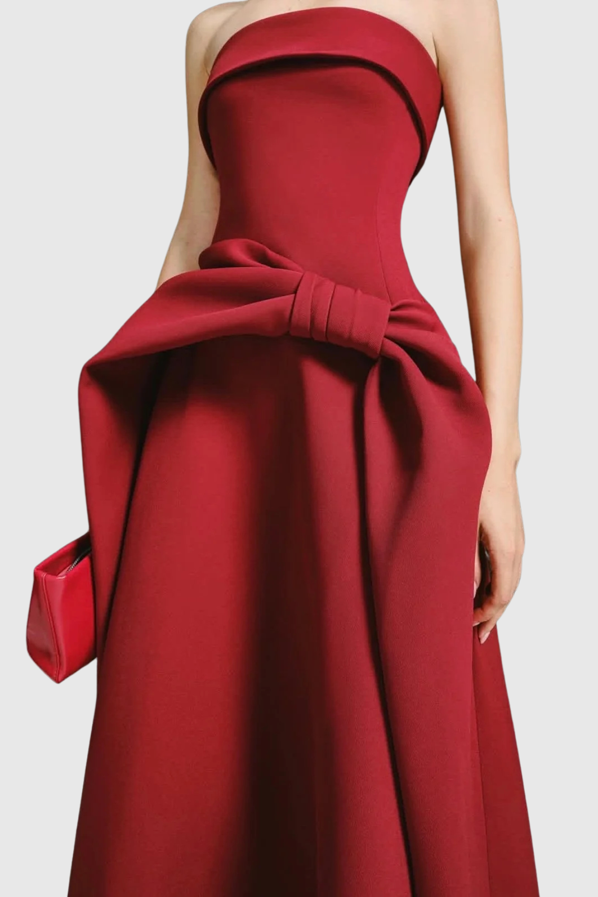 Judah Strapless Bow Maxi Dress
