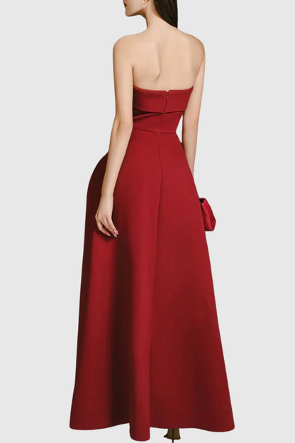 Judah Strapless Bow Maxi Dress