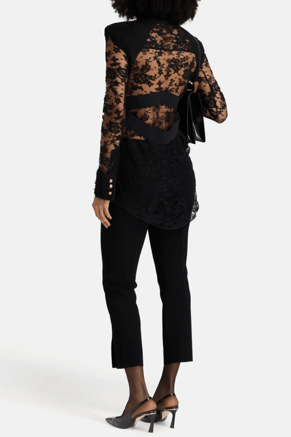 Juria Lace Shirt - Black