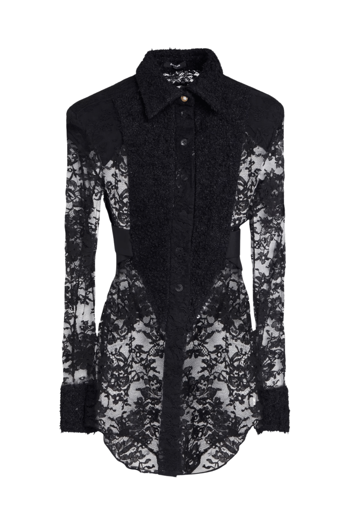 Juria Lace Shirt - Black