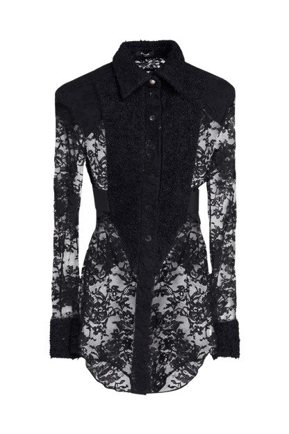 Juria Lace Shirt - Black