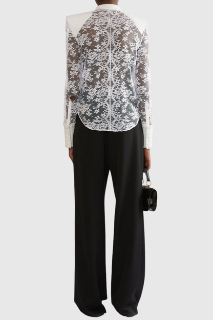 Juria Lace Shirt - White