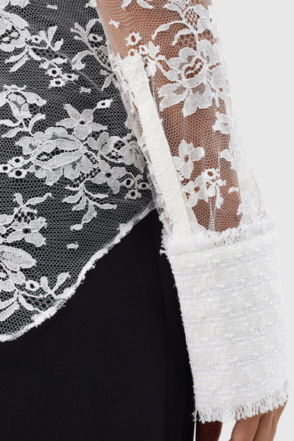 Juria Lace Shirt - White