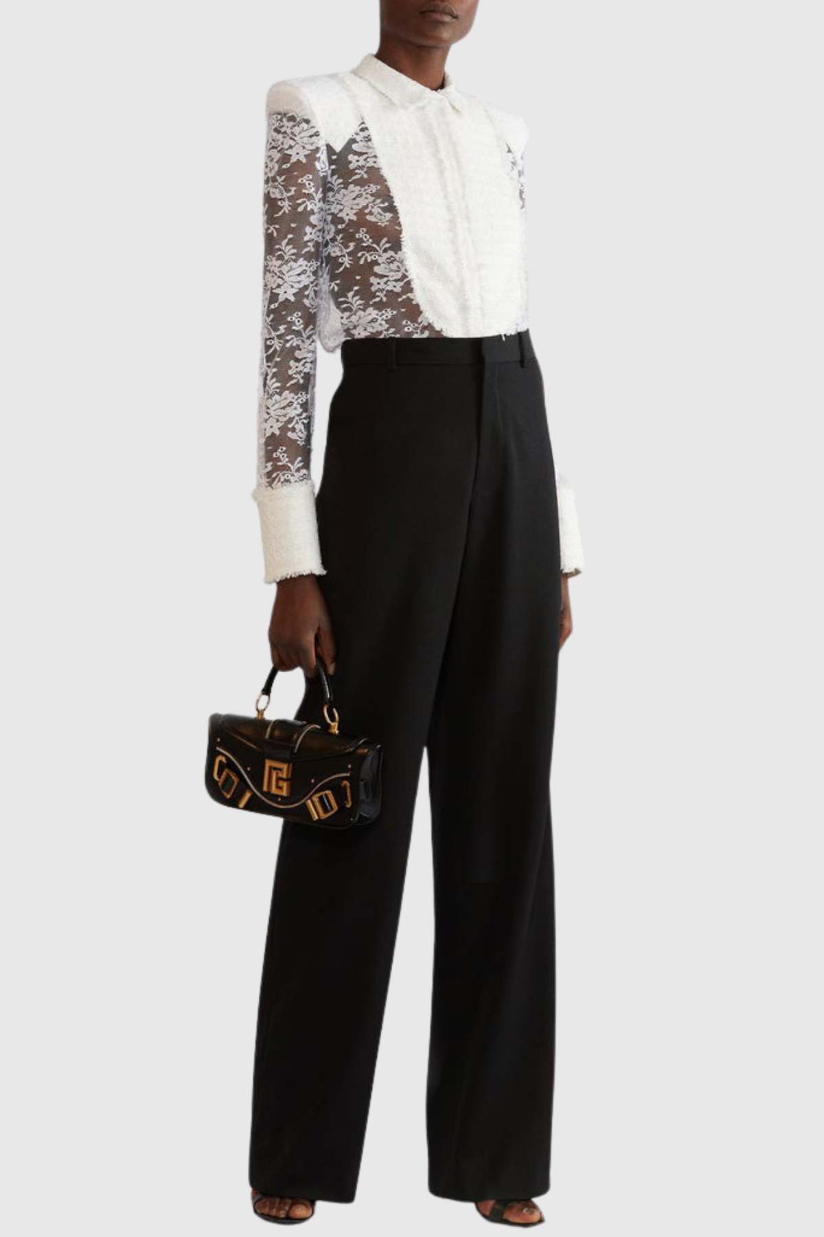 Juria Lace Shirt - White