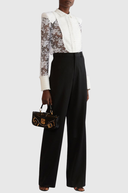 Juria Lace Shirt - White