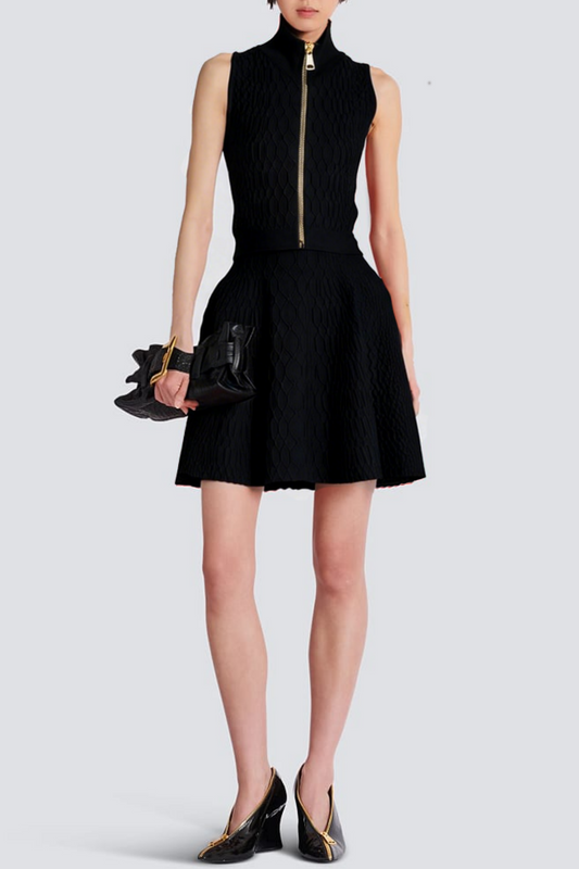Kabin Sleeveless Knit Top - Black