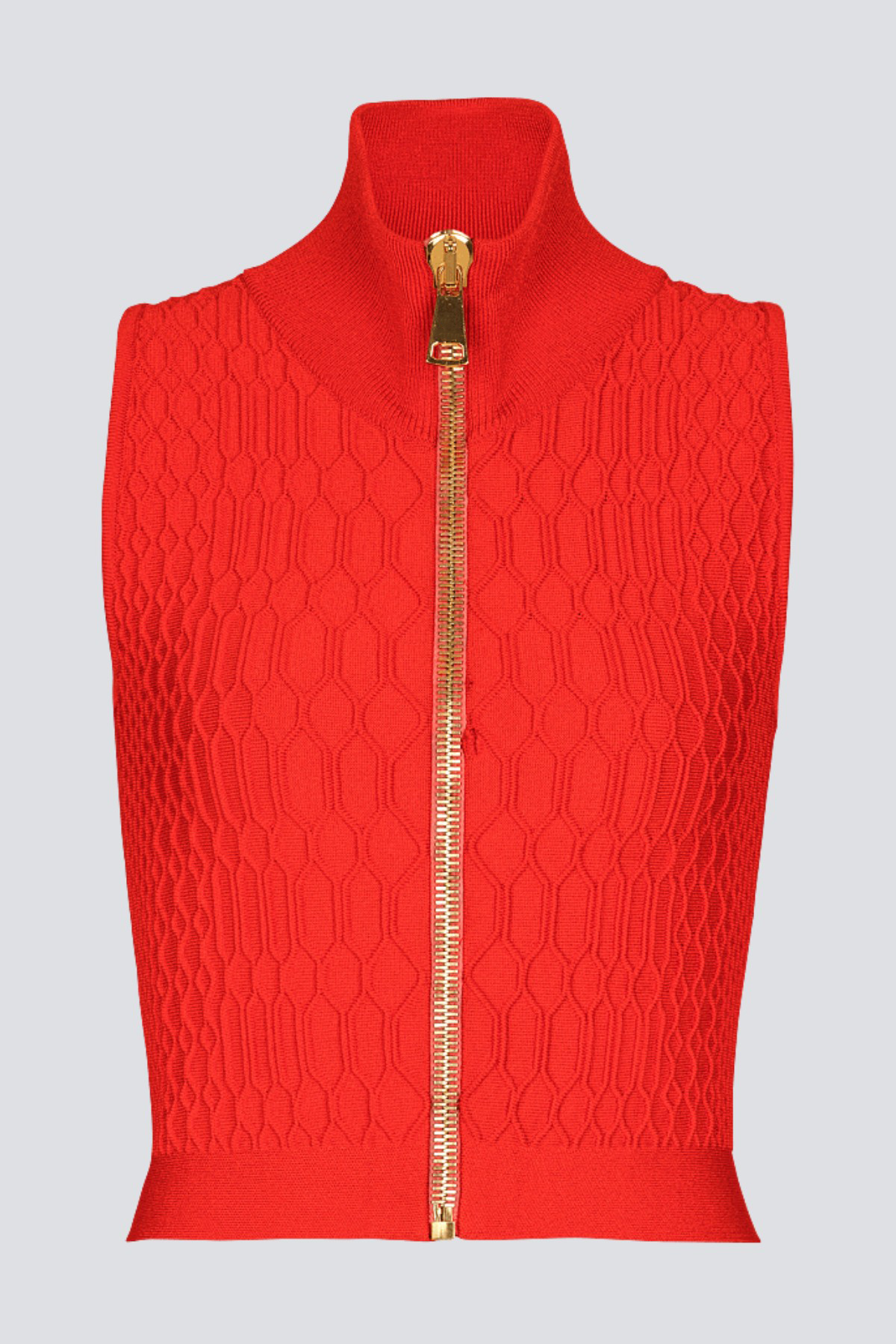 Kabin Sleeveless Knit Top - Red