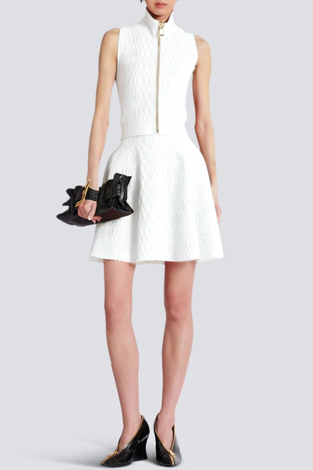 Kabin Sleeveless Knit Top - White