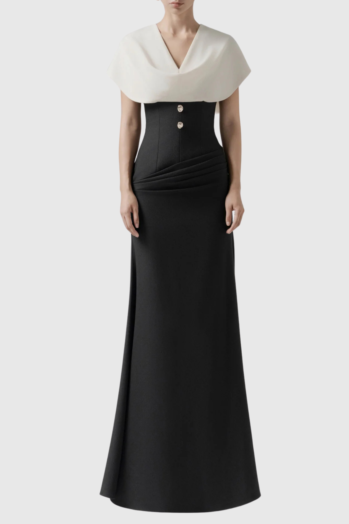 Kaelie Contrast Jacket & Maxi Skirt Set