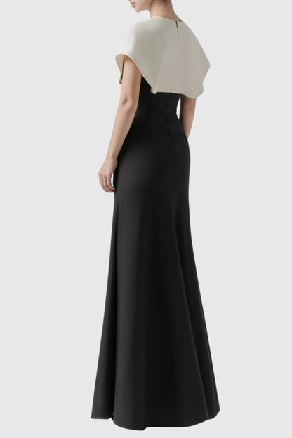 Kaelie Contrast Jacket & Maxi Skirt Set