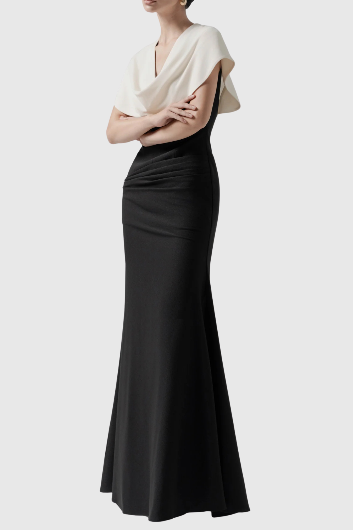 Kaelie Contrast Jacket & Maxi Skirt Set