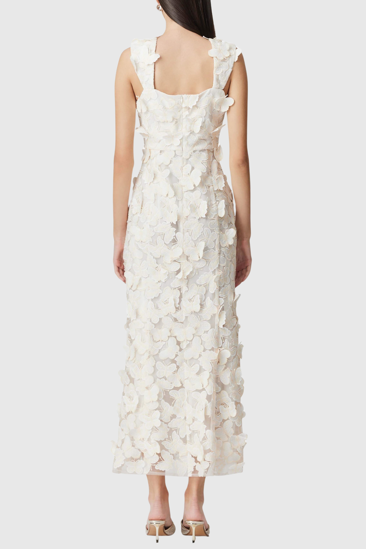 Kailee Butterfly Embroidered Midi Dress