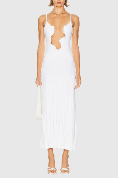 Kalea Wave Cutout Midi Dress