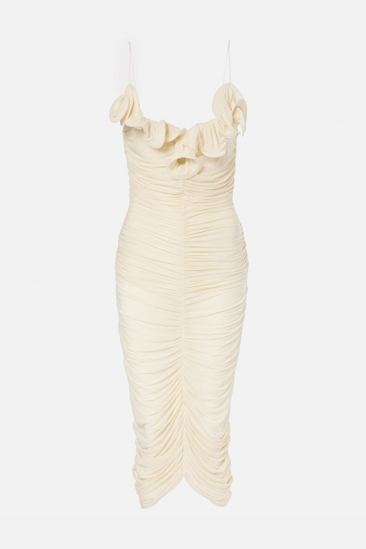 Kalmia Floral Ruched Midi Dress