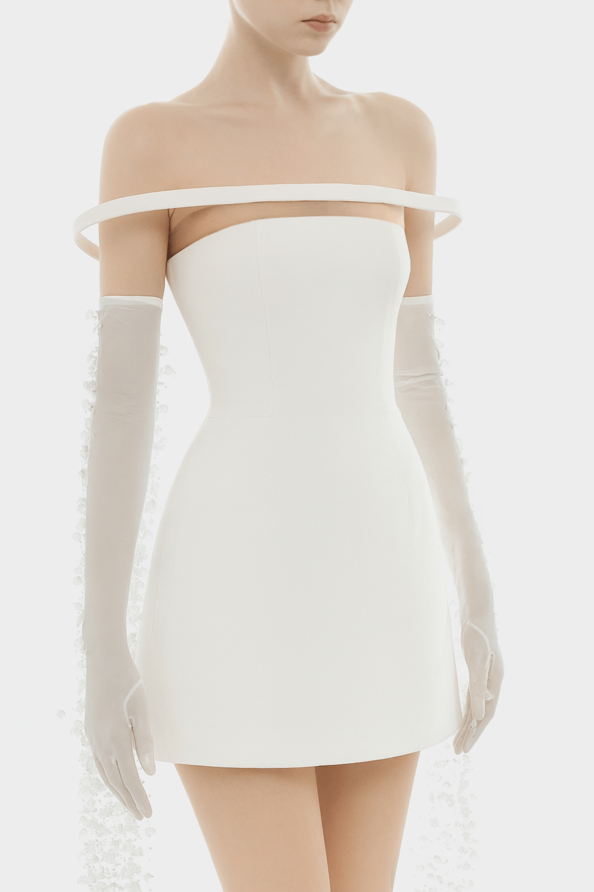 Kassiani Off Shoulder Mini Dress - White