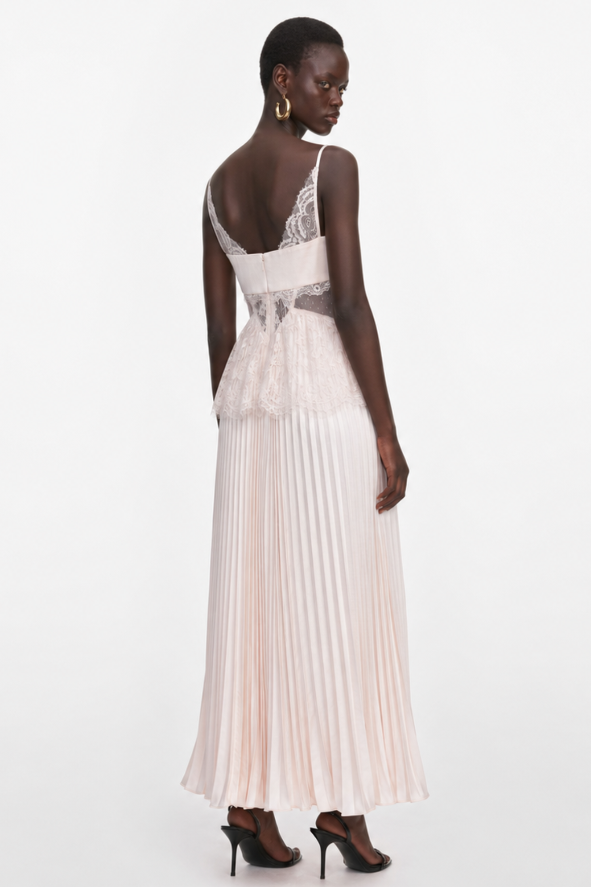 Katniss Lace Pleated Midi Dress