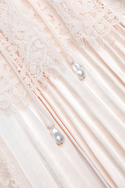 Katniss Lace Pleated Midi Dress