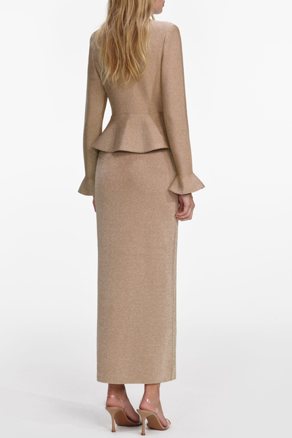 Katrina Crystal Embellished Knit Maxi Dress