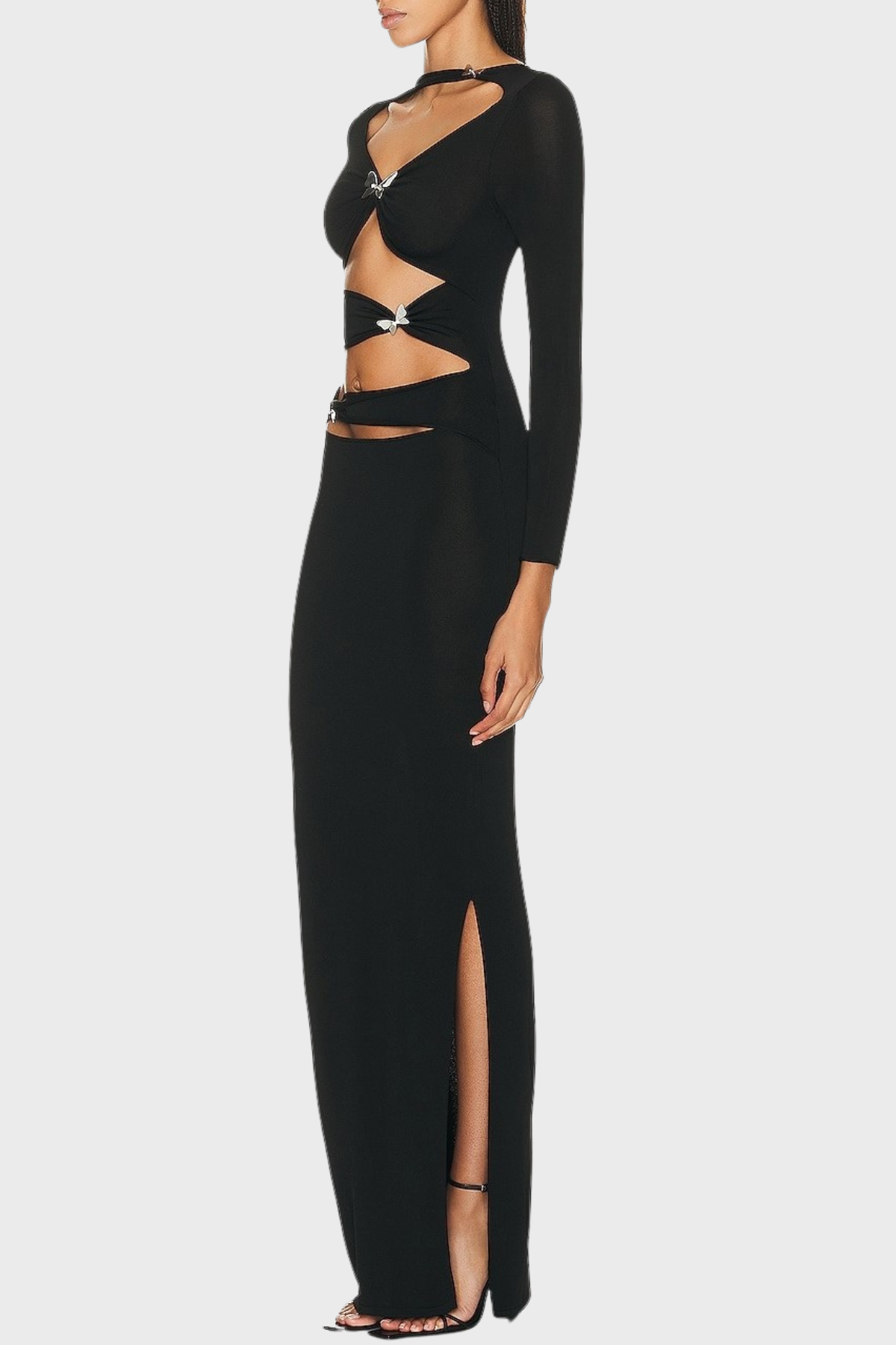 Kehlan Cutout Butterfly Embellished Maxi Dress
