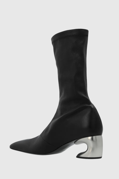 Keland Leather Ankle Boots - Black