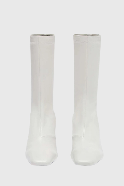 Keland Leather Ankle Boots - White