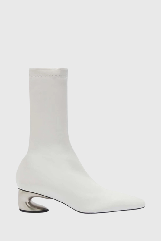 Keland Leather Ankle Boots - White