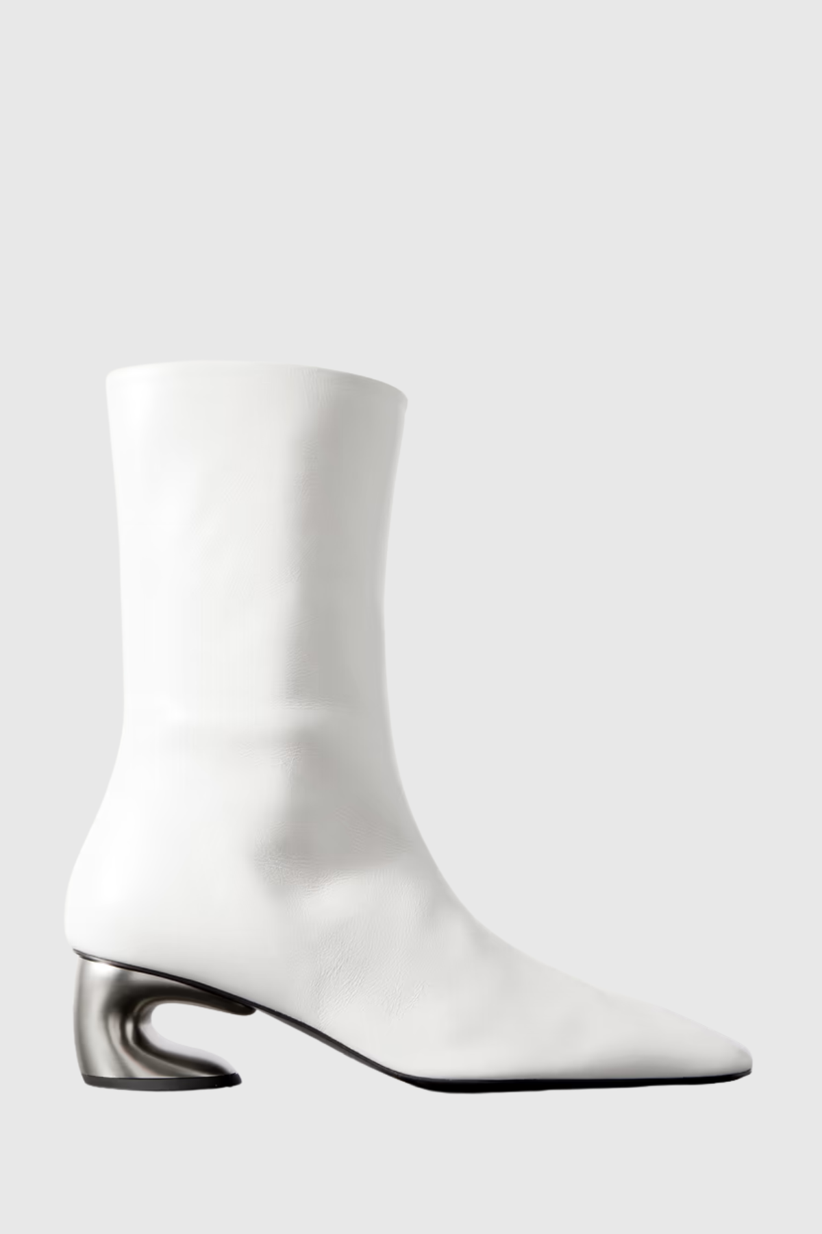 Keland Leather Ankle Boots - White