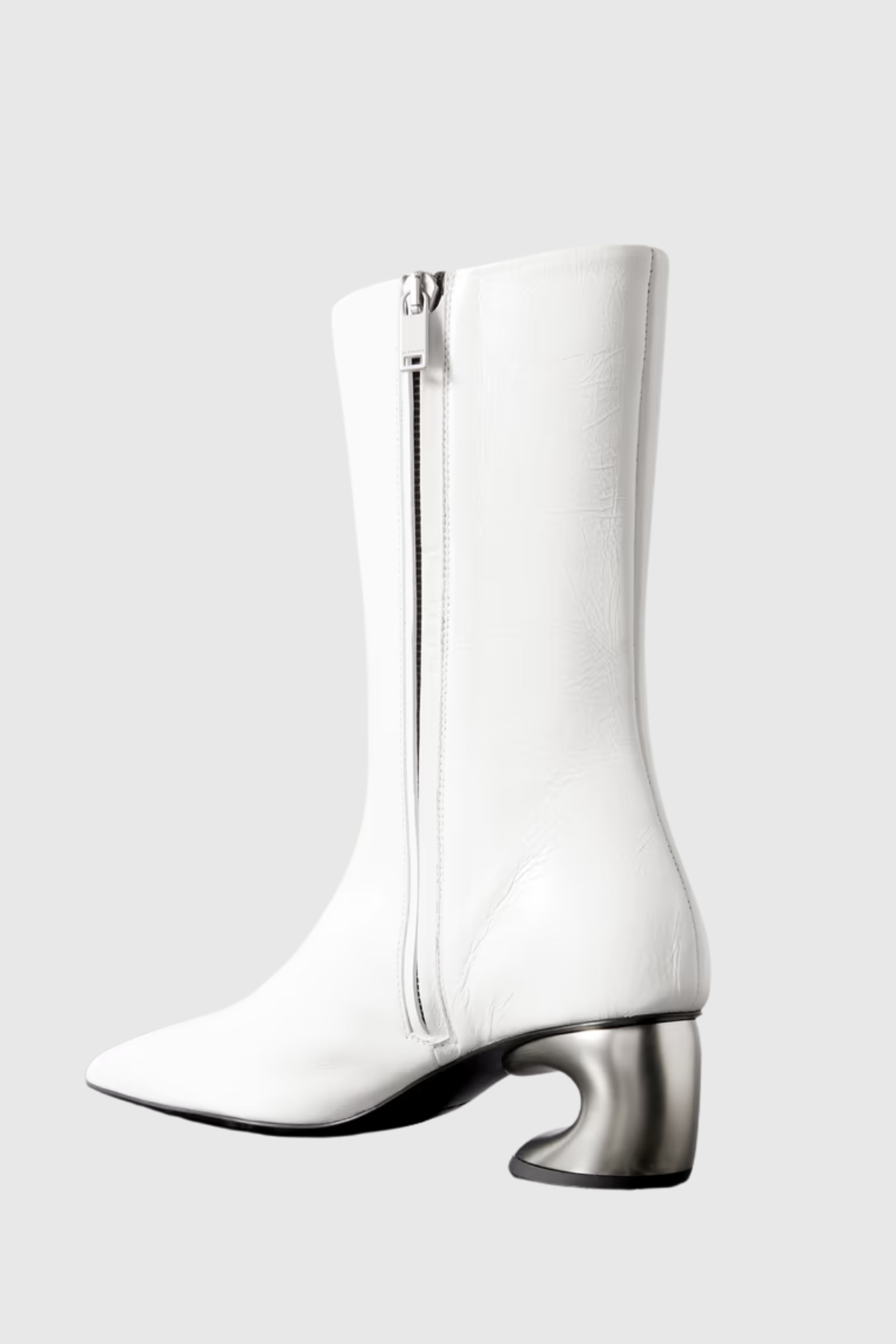 Keland Leather Ankle Boots - White