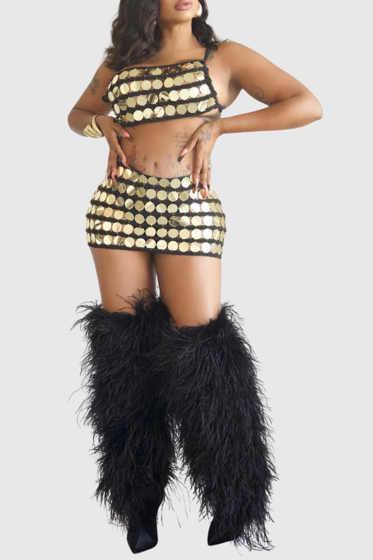 Kemma Sequin Embellished Set