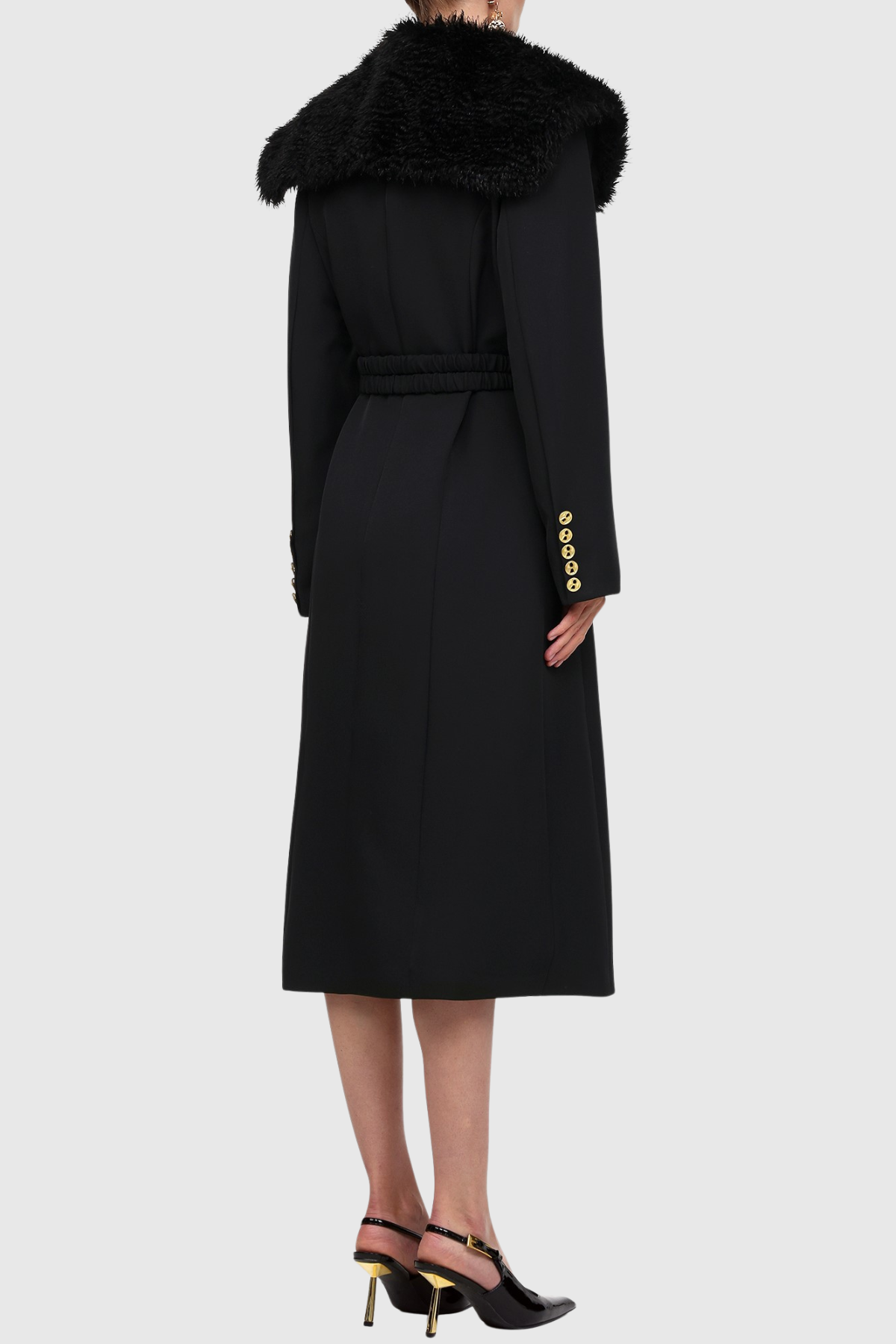 Kenna Faux Fur Belted Coat