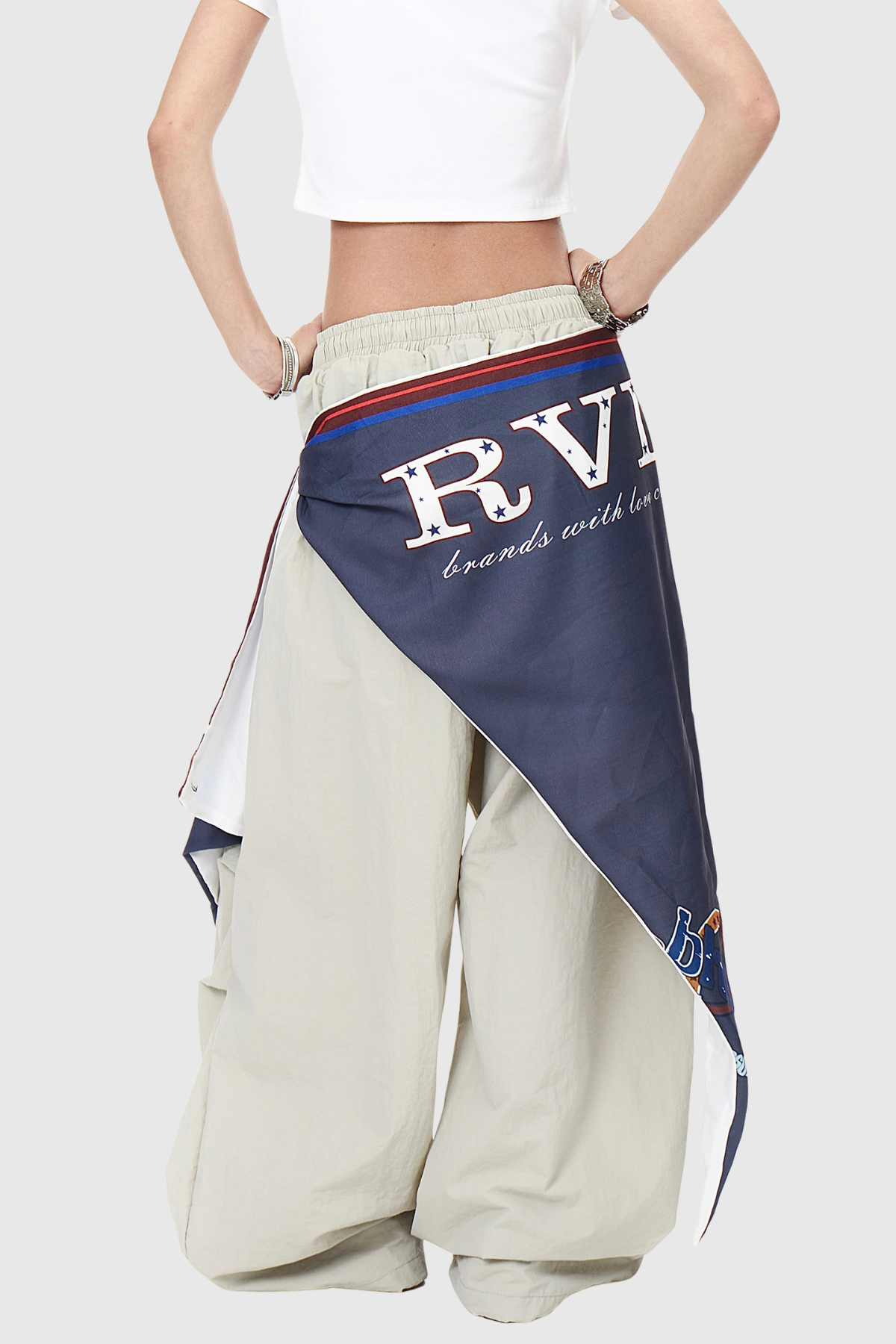 Kenta Baggy Cargo Pants - Apricot
