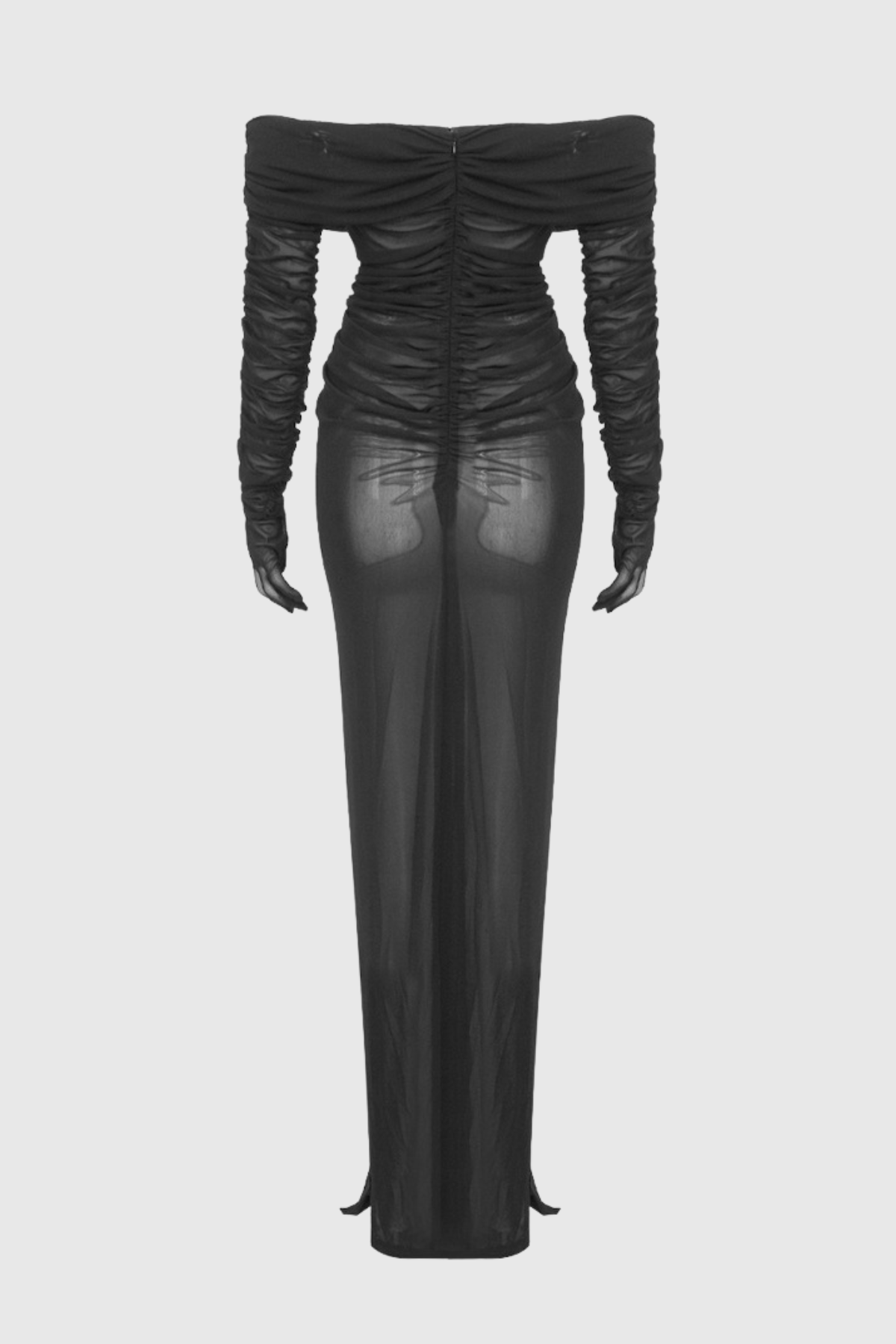 Kesia Off Shoulder Keyhole Maxi Dress