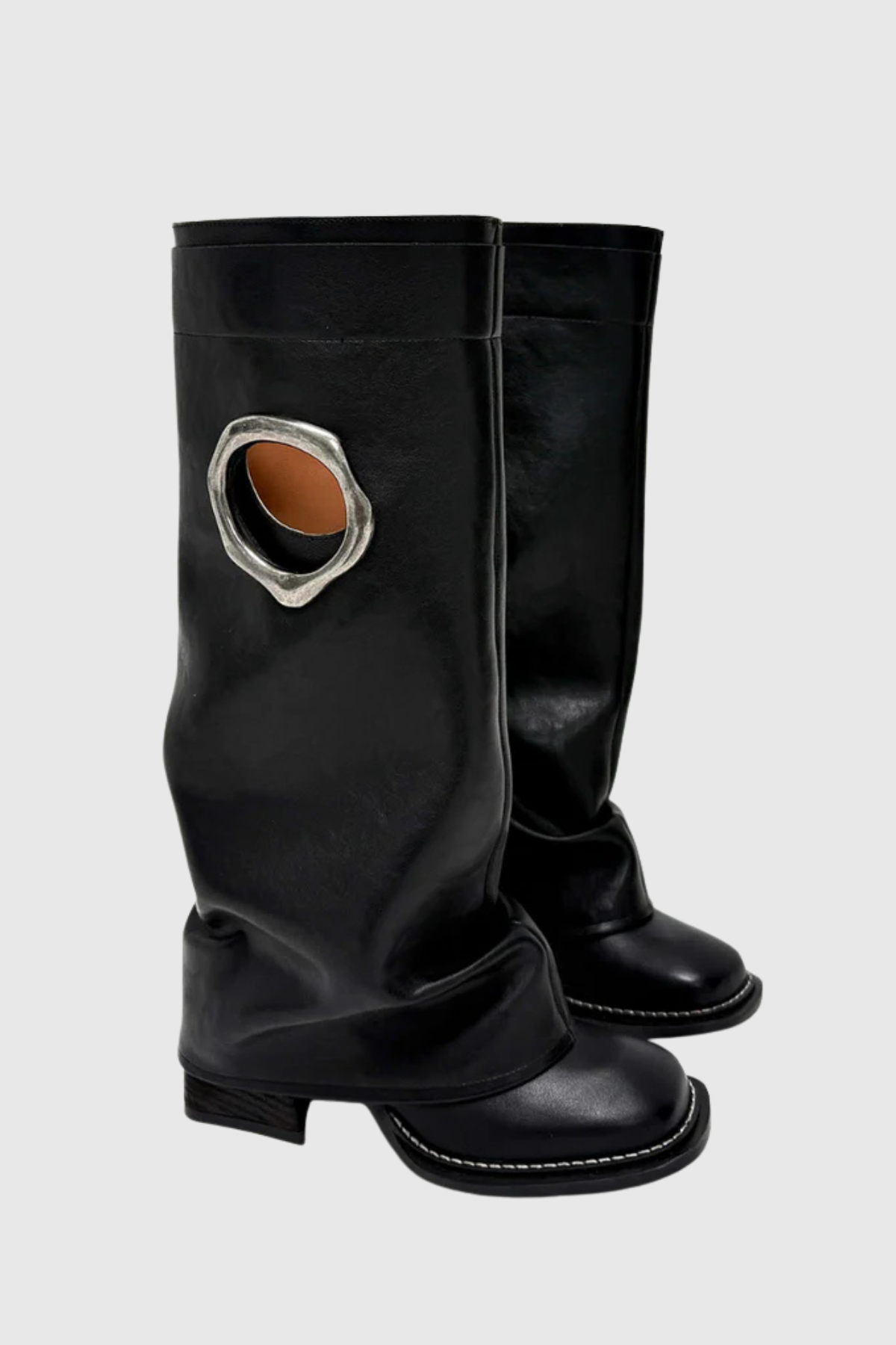 Kianya Metal halo Boots - Black