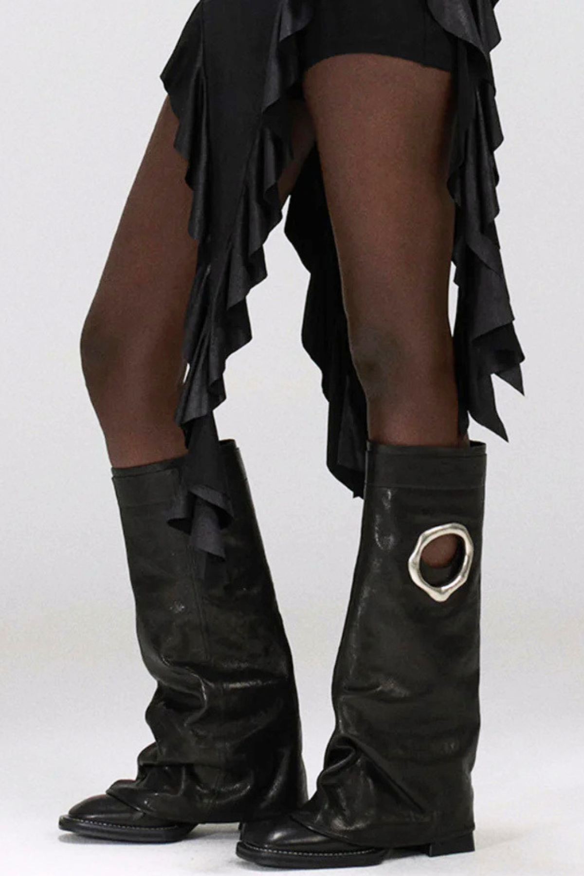 Kianya Metal halo Boots - Black