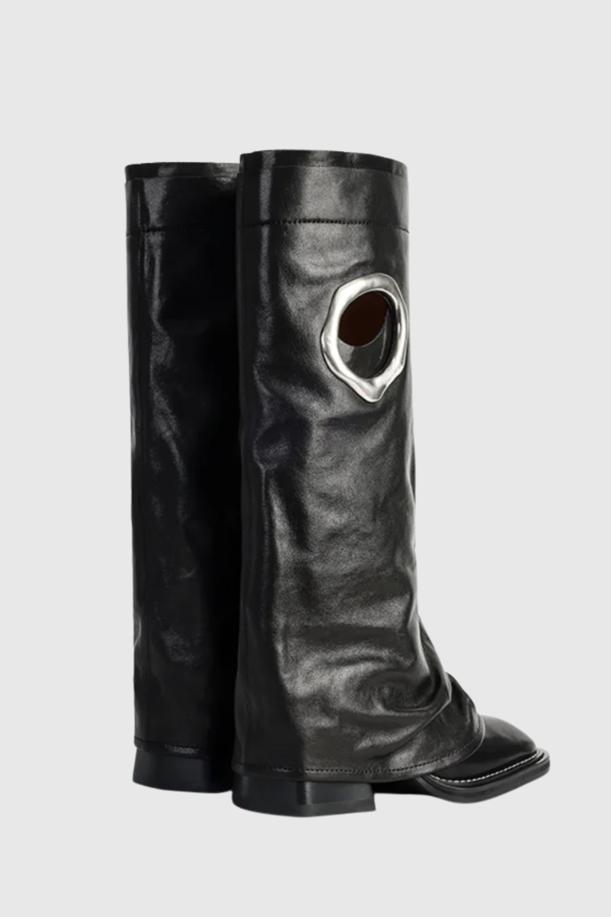Kianya Metal halo Boots - Black