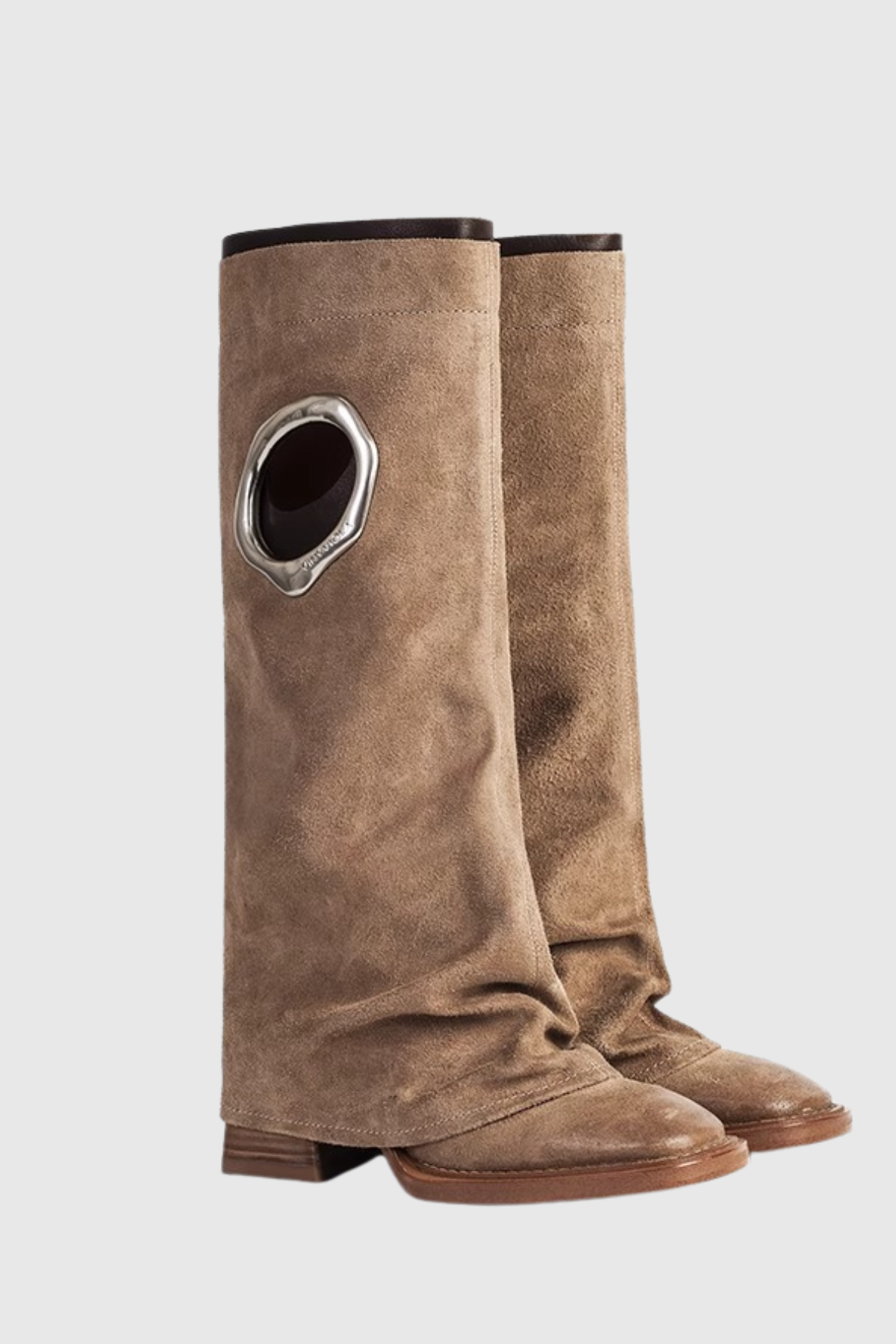 Kianya Metal halo Boots - Khaki