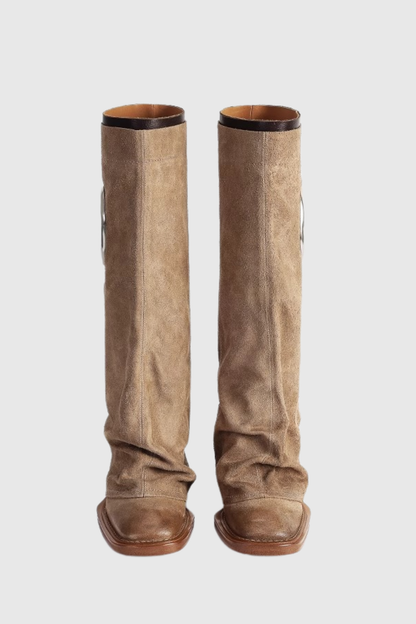 Kianya Metal halo Boots - Khaki