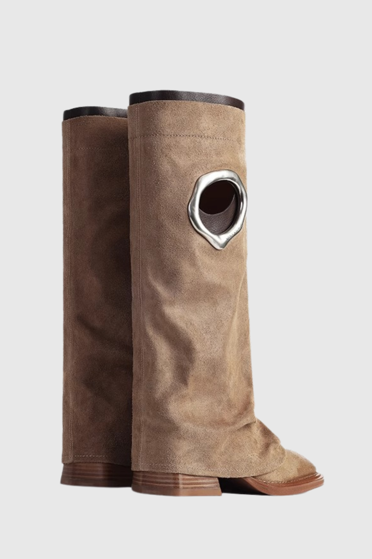Kianya Metal halo Boots - Khaki