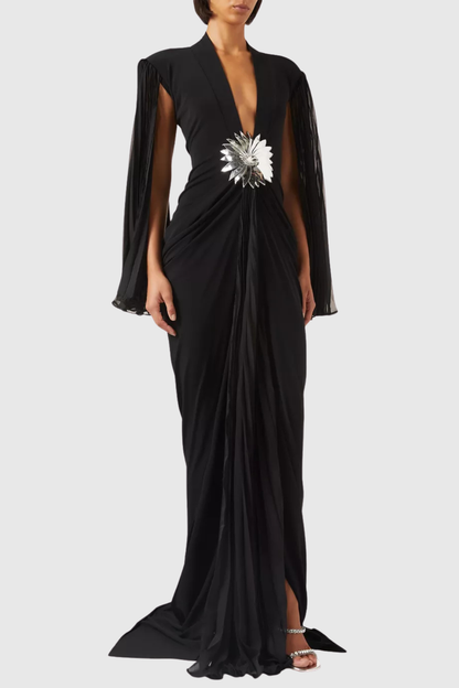 Kimia Floral Embellished Maxi Dress