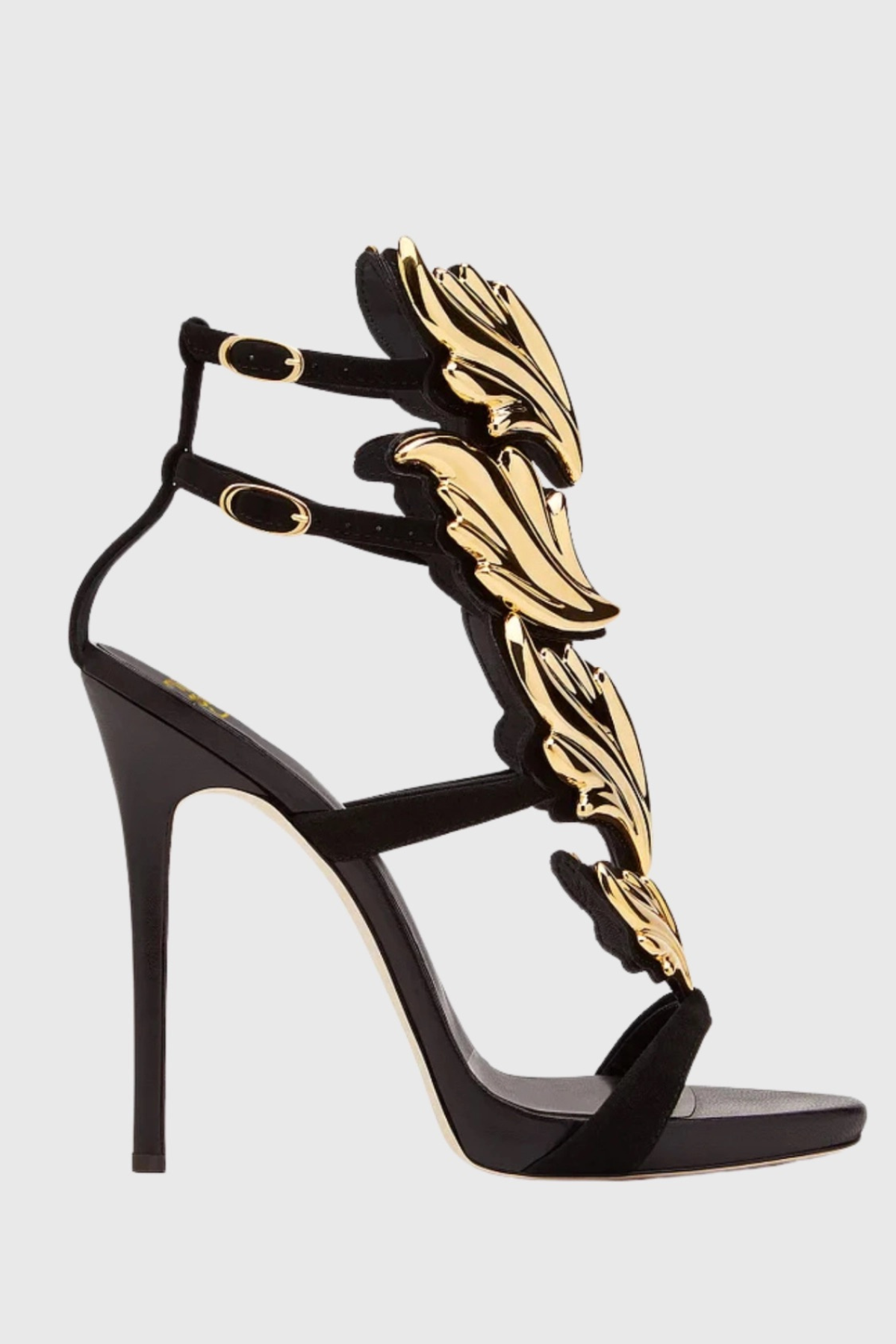 Kirby Mirrored Wing Sandals - Black