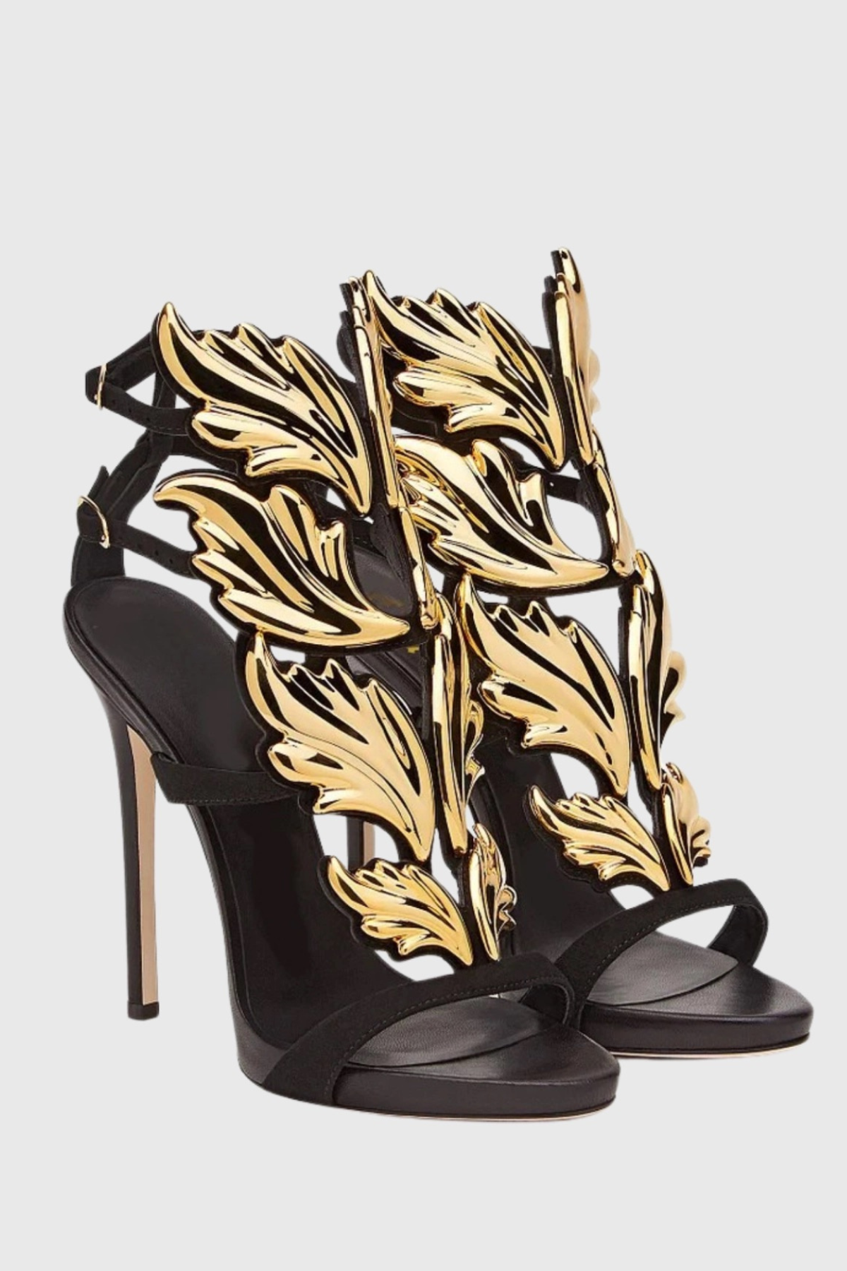 Kirby Mirrored Wing Sandals - Black