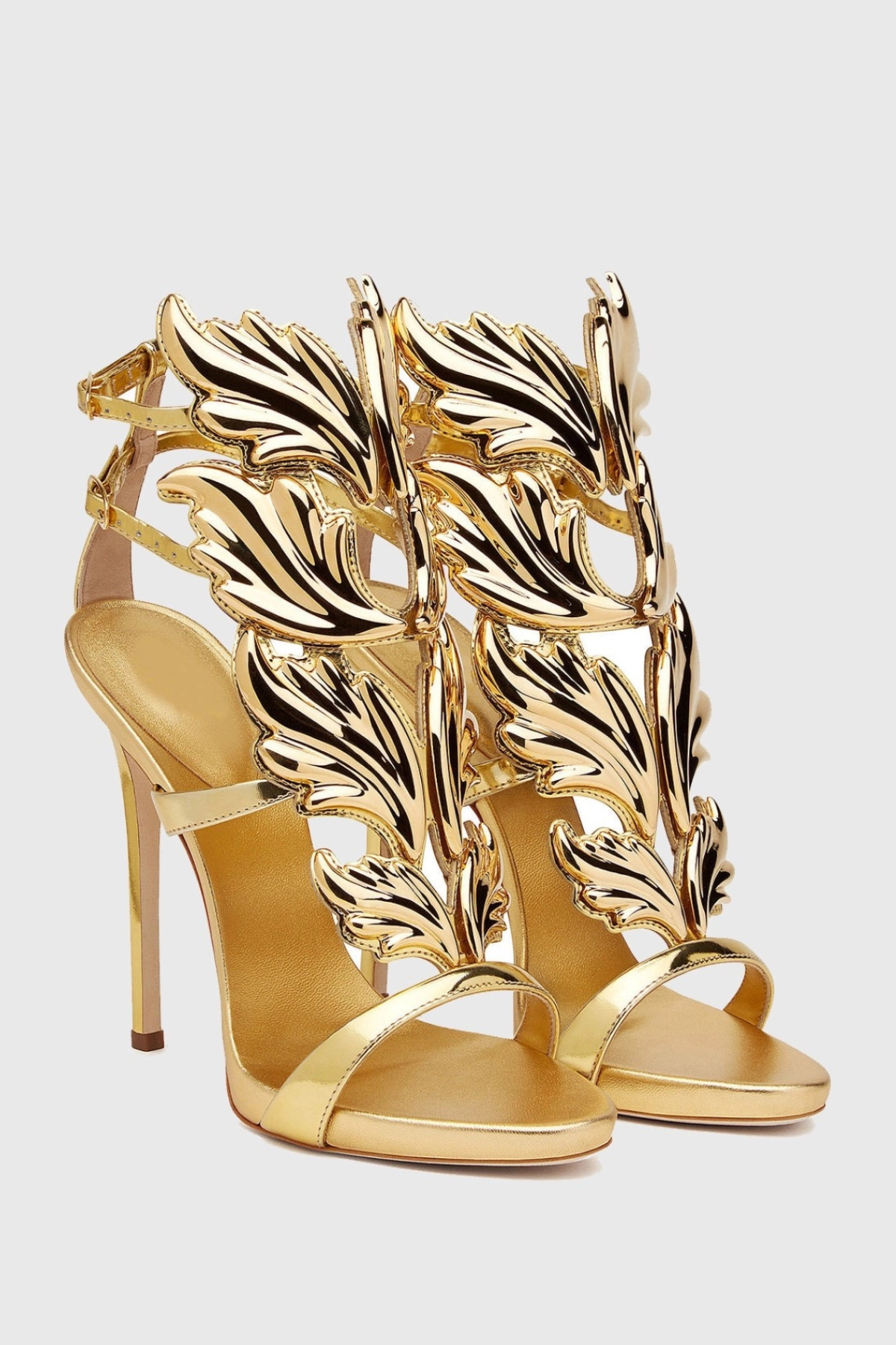 Kirby Mirrored Wing Sandals - Gold
