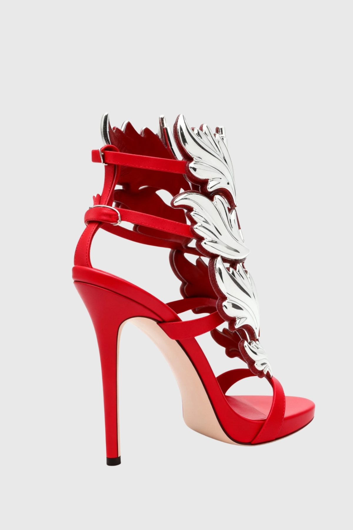 Kirby Mirrored Wing Sandals - Red