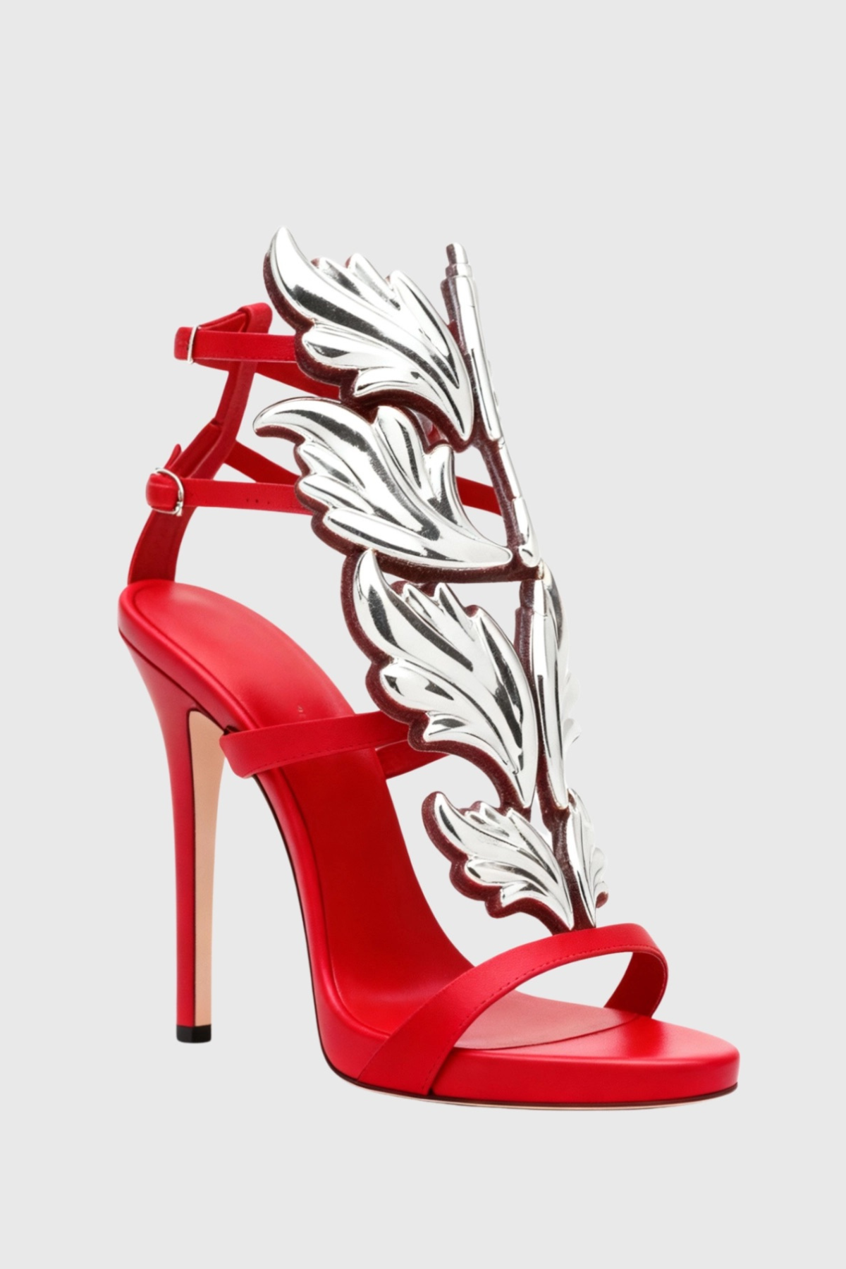 Kirby Mirrored Wing Sandals - Red