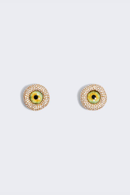 Kleph Eye Stud Rhinestone Earrings