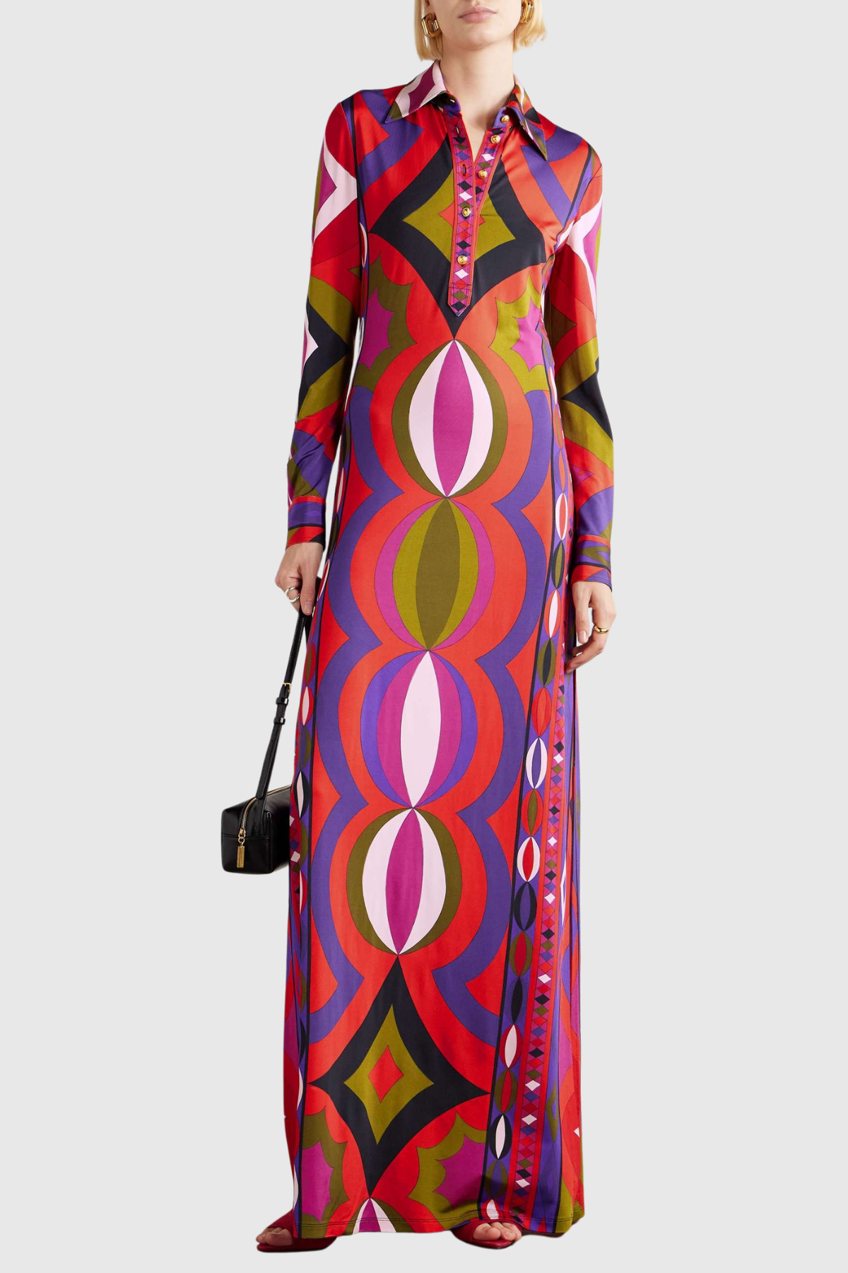 Kmilie Abstract Print Maxi Dress